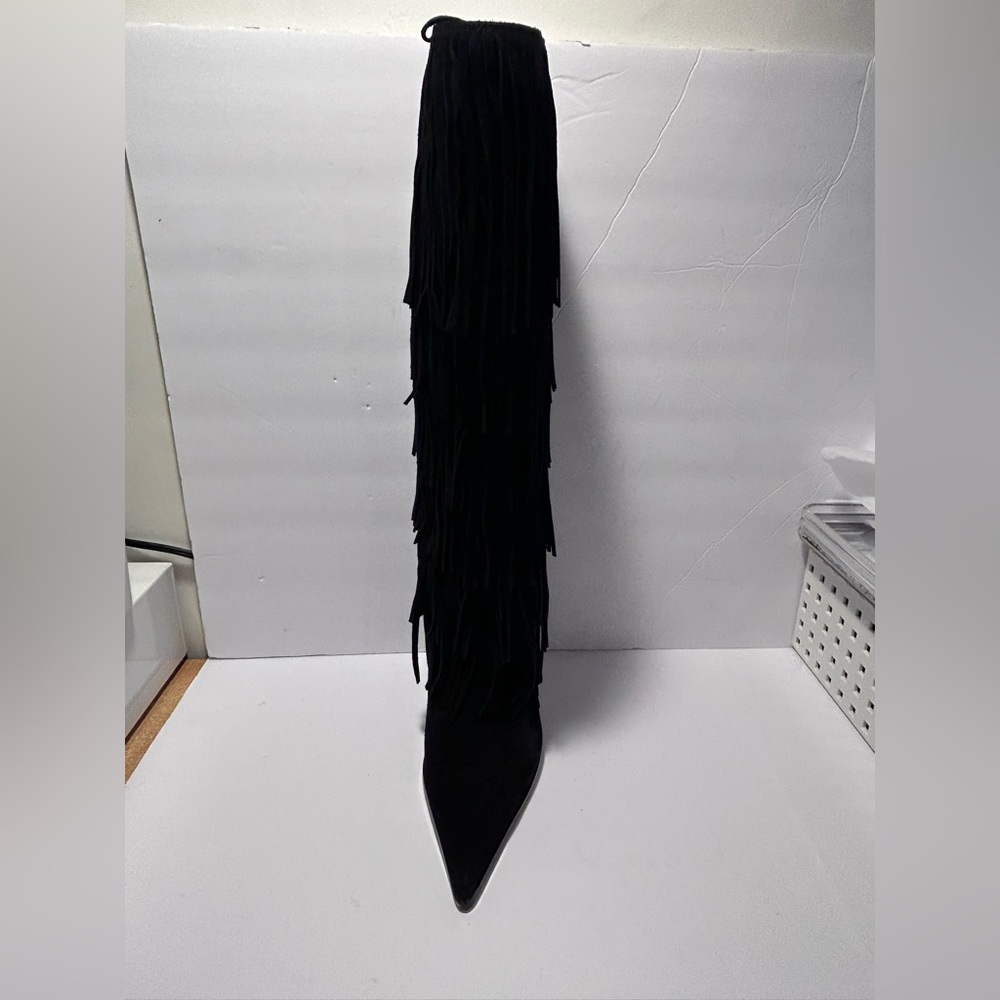 Michael Kors Jayla Fringed Suede Tall Boot - Picture 4 of 9